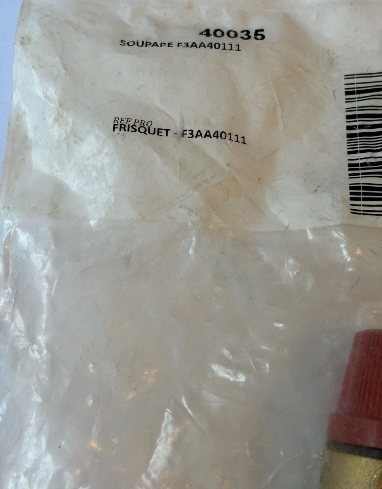 Soupape MF 15x21 purge 12/17 ->2000 réf F3AA40111 - NEUF