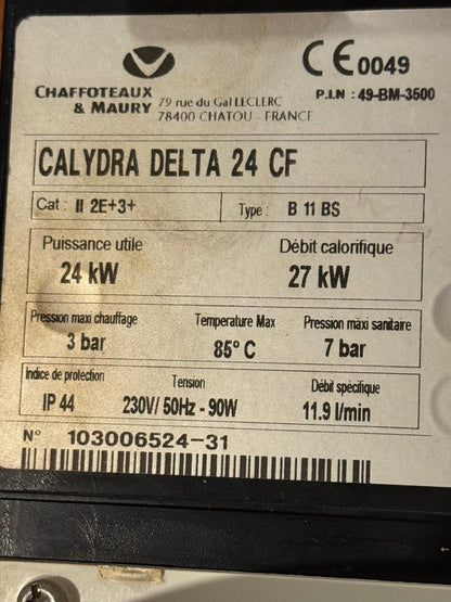 Carte électronique Chaffoteaux CALYDRA DELTA - OCCASION